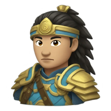 mongolian warrior sticker