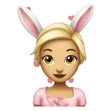 Coquette bunny  sticker