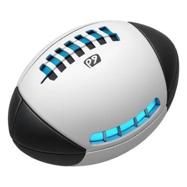 Balón de rugby robotico sticker