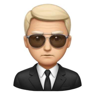 spy wearing sunglasses sticker