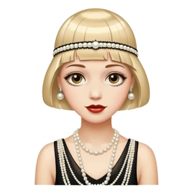 gatsby woman sticker