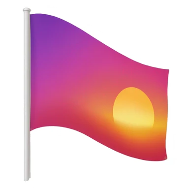 sunset lesbian flag sticker
