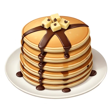 Pancakes with chocolate chips sticker