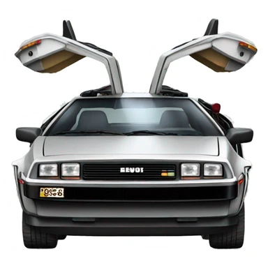 the car from Back to the Future sticker