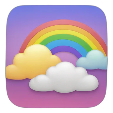 rainbow-square sticker