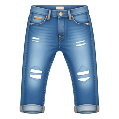 plain isolated blue jeans sticker