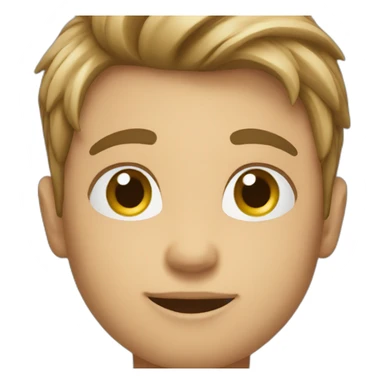 Boy doing a photoshoot sticker