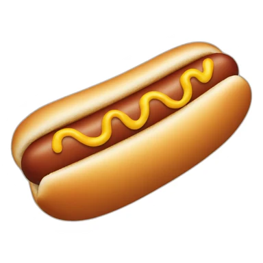 Flying hot dog sticker