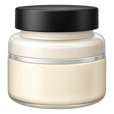 body moisturizer cream pot with label sticker