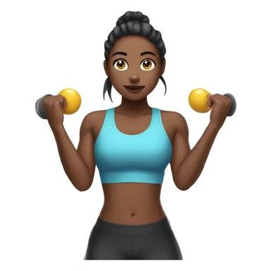 girl in the gym sticker