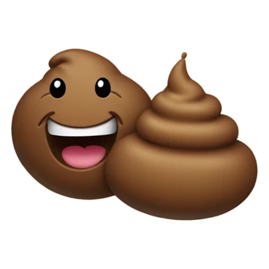 A poop pooping a poop sticker