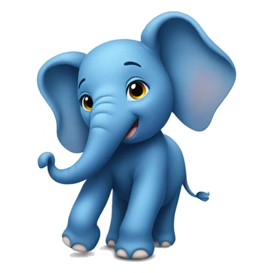 Little Blue Elephant sticker