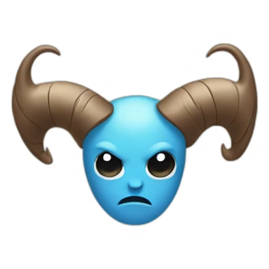 twitter-logo-with-mad-horns sticker