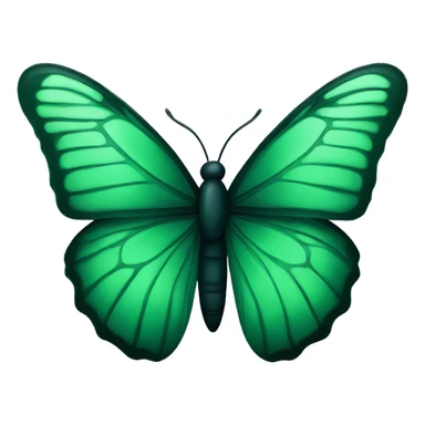 Dark green butterly in iphone design sticker