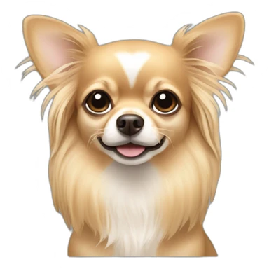 Bege chihuahua with long hair sticker