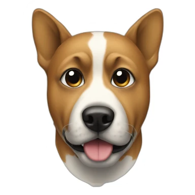 Dog wearing a ski mask sticker