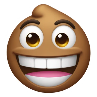 Smiling poop sticker