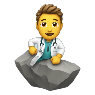 doctor bouldering sticker