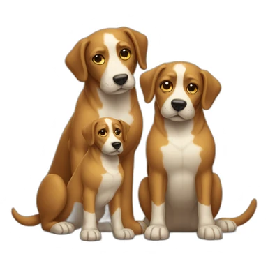 three headed dog sticker