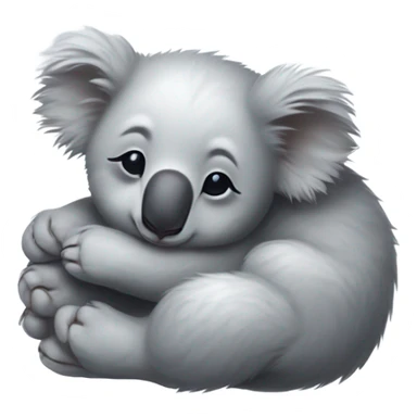 baby koala sleeping  sticker