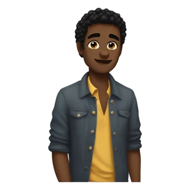 Un chico con u vestidos aesthetic sticker