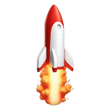 red rocket lift off sticker