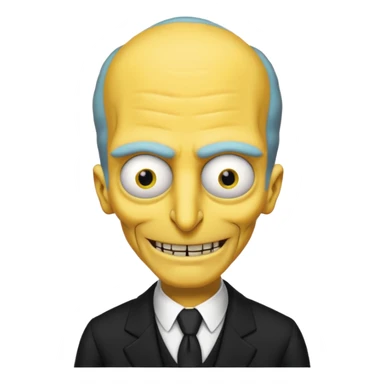 Mr. Burns, simpson. sticker