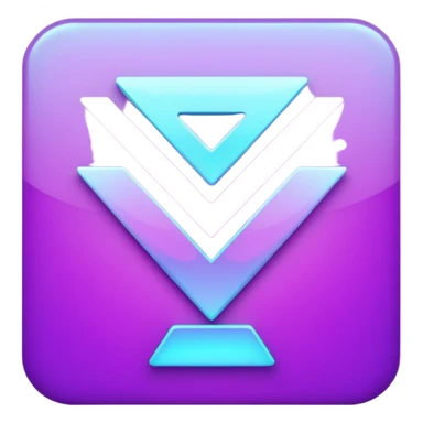 holographic purple checkmark sticker