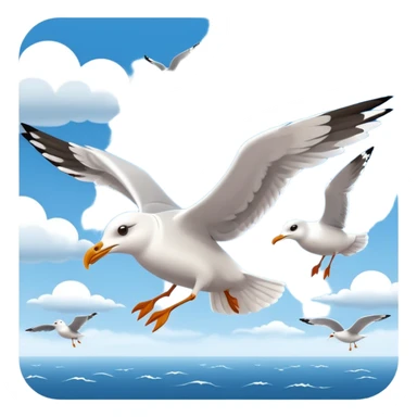 Seagulls sticker