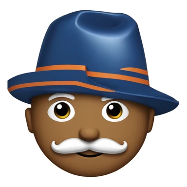 Edmonton Oilers sticker with a mustache sticker