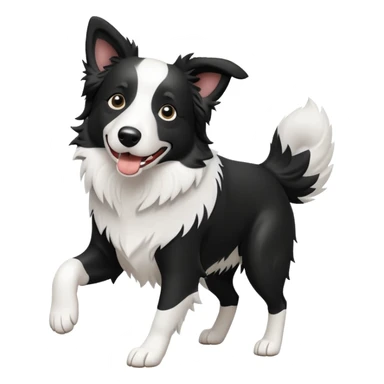 einen border collie der tanzt  sticker