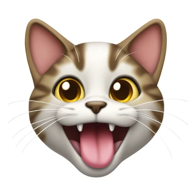 Cat sticking out tounge sticker