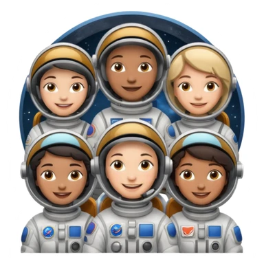 Space Station Crew, in space station sticker