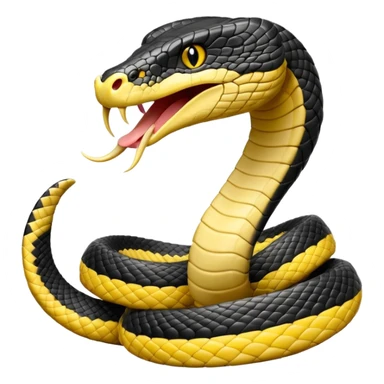 King cobra front facing sticker