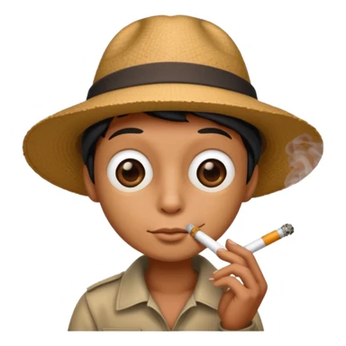 Bug smoking cigarette sticker