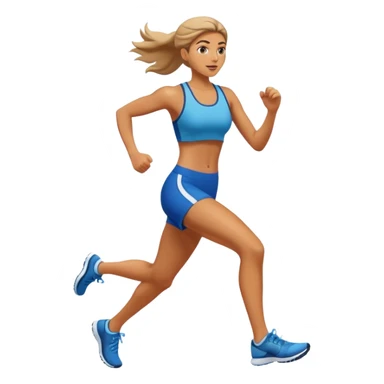 woman running sticker