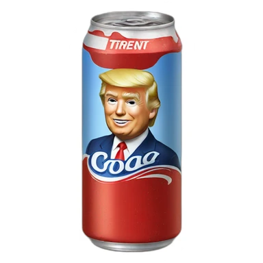 Donald trump drink coca sticker
