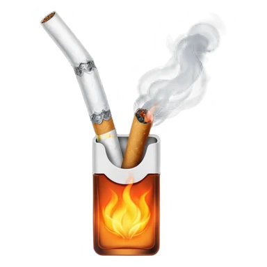 a cigarette that turns you evil sticker