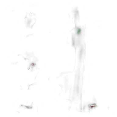 Drapeau vert blanc rouge avec un loup sticker