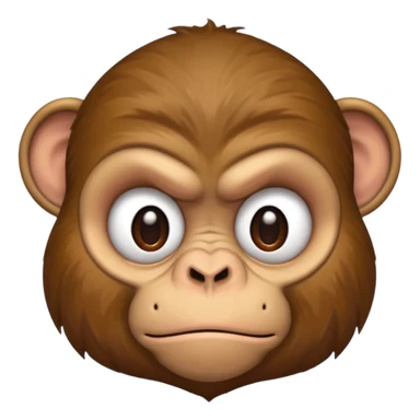grumpy monkey sticker