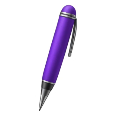 purple pen sticker