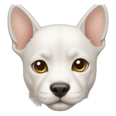 Cat in top of a dog sticker