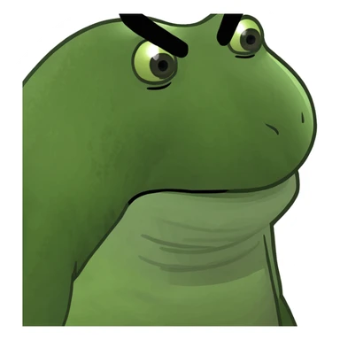 Incredibly muscular, roided up bufo, extra creatine, wearing white tank top with sweat stains, angry eyes, red face sticker