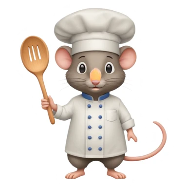 full body of ratatouille mouse, front view sticker