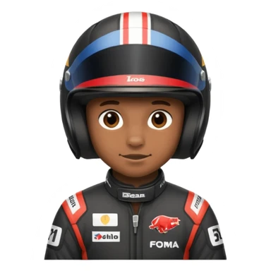 f1 driver black bear sticker