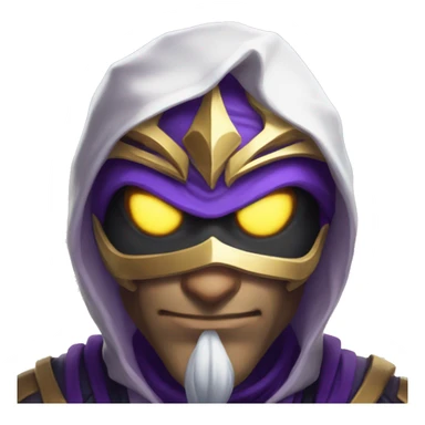 make kassadin from league of legends showing his just his mask and not his face sticker