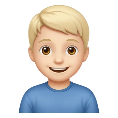 Smiling with kiding sticker