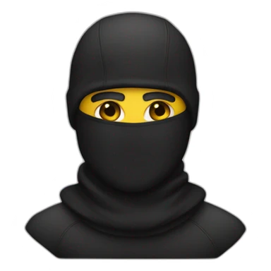 man with a balaclava sticker