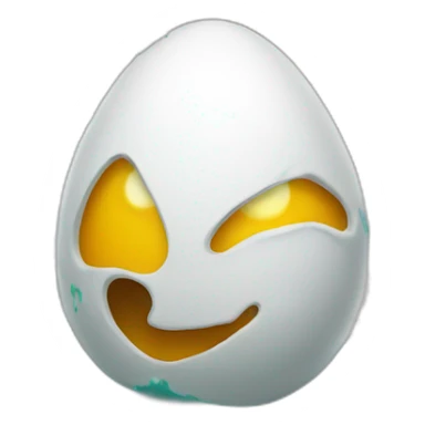 Egg in hoody spray painting sticker