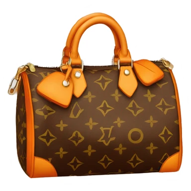 Louis Vuitton bag orange sticker